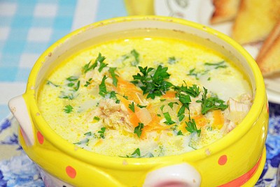 Сырный суп рецепт